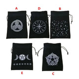 Velvet Pentagram Tarot Oracle Cards Storage Bag