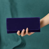 Velvet Portable Felt Jewelry Roll Storage Bag