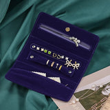 Velvet Portable Felt Jewelry Roll Storage Bag