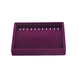Velvet Jewelry Display Organizer Tray Ring Necklace Box Holder Earring