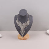 Velvet Portrait Necklace Display Pendant Organizer Jewelry Display Stand