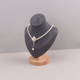 Velvet Portrait Necklace Display Pendant Organizer Jewelry Display Stand