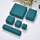 Velvet Pu Leather Jewelry Box Organizer Gift Package Case