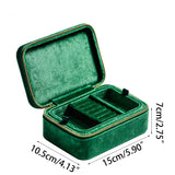 Flannel Jewelry Storage Box Velvet Organizer