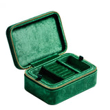 Flannel Jewelry Storage Box Velvet Organizer