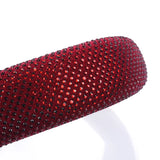 Red Velvet Rhinestone Hairband Statement ZA Headband