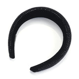 Red Velvet Rhinestone Hairband Statement ZA Headband
