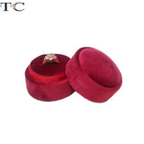 Velvet Ring Bearer Box with Lid for Wedding