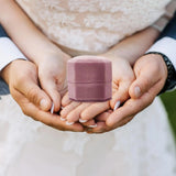 Velvet Ring Box Bearer Keepsake Jewelry Holder