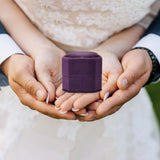 Velvet Ring Box Bearer Keepsake Jewelry Holder