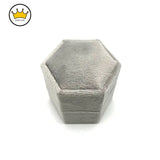 Velvet Ring Box Earrings Holder Double Slots Pairs Gift Case