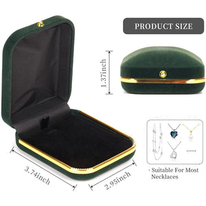 Velvet Ring Box Necklace Pendant Jewelry Gift Boxes