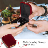 Velvet Ring Box Necklace Pendant Jewelry Gift Boxes