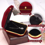 Velvet Ring Box Necklace Pendant Jewelry Gift Boxes