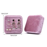Square Vintage Wedding Ring Box with Lid, Engagement Ring Holder