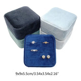 Vintage Velvet Ring Box with Detachable Lid