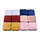 Vintage Velvet Ring Box with Detachable Lid