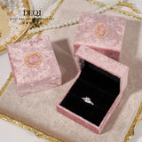 Velvet Ring Box Wedding Ring Jewellery Caddy Necklace Pendant Gift Case