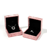 Velvet Ring Jewelry Organizer Box Necklace Storage