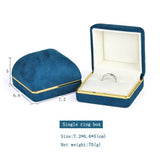 Velvet Ring Pendant Jewelry Packaging Box Wedding Earring Necklace
