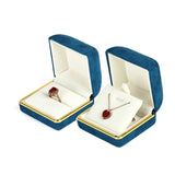 Velvet Ring Pendant Jewelry Packaging Box Wedding Earring Necklace