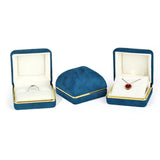 Velvet Ring Pendant Jewelry Packaging Box Wedding Earring Necklace