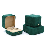Velvet Ring Pendant Trinket Box Necklace Earrings Gift Case Jewelry Box