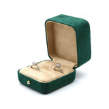 Velvet Ring Pendant Trinket Box Necklace Earrings Gift Case Jewelry Box