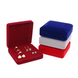 Velvet Rings Box Jewelry Organizer Velvet Jewellry Gift Case