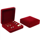Velvet Rings Box Jewelry Organizer Velvet Jewellry Gift Case