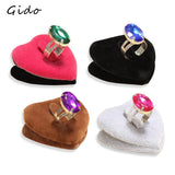 Velvet Rings Display Rack Photography Props Stand Bague Jewelry Organizer