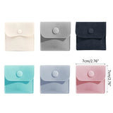 Velvet Soft Reusable Jewelry Pouch Gift Bag with Snap Closure Button