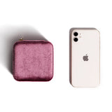 Velvet Square Jewelry Storage Box Portable Organizer Box Women Gift