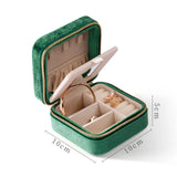 Velvet Square Jewelry Storage Box Rings Earrings Necklace Display