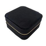 Velvet Square Jewelry Box Necklace Ring Storage Case