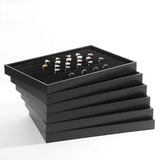 Velvet Stackable Jewelry Tray Ring Necklace Display Holder Organizer Stand