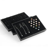 Velvet Stackable Jewelry Tray Ring Necklace Display Holder Organizer Stand