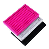 Velvet Suede Ring Earrings Organizer Display Stand Holder