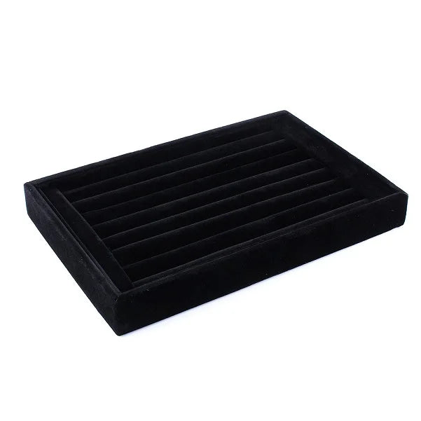 Velvet Suede Ring Earrings Organizer Display Stand Holder