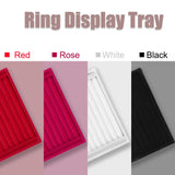 Velvet Suede Ring Earrings Organizer Ear Studs Jewelry Display Stand Holder