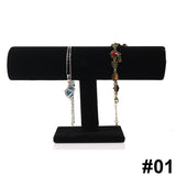 Velvet T-Bar Display Stand Holder Organizer Bracelet Jewelry Watch Headband Rack