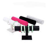 Velvet T-Bar Rack Jewelry Display Organizer Watch Holder