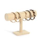 Velvet T-Bar Rack Jewelry Display Organizer Watch Holder