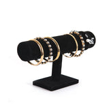 Velvet T-Bar Rack Jewelry Display Organizer Watch Holder