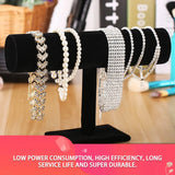 Velvet T Bar Rack Watch Headband Holder Display