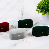 Velvet Trinket Box Double Rings Box Jewelry Organizer