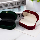 Velvet Trinket Box Double Rings Box Jewelry Organizer