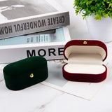 Velvet Trinket Box Double Rings Box Jewelry Organizer