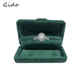 Velvet Trinket Box Ring Box Double Rings Box Wedding