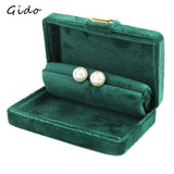 Velvet Trinket Box Ring Box Double Rings Box Wedding